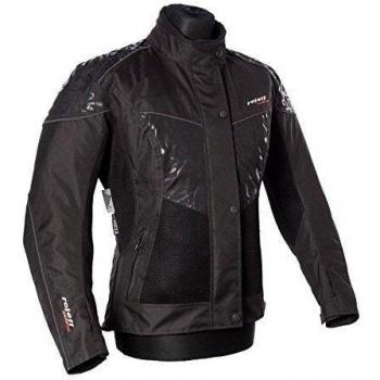 Roleff Racewear Señora Messina Chaqueta de Motocicleta, Negro, L