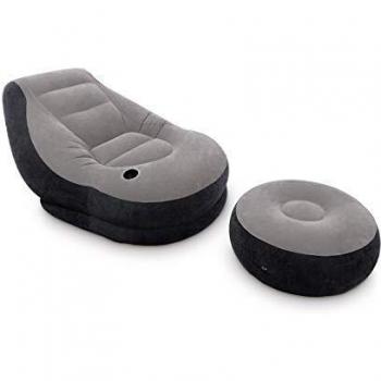 Intex - Lounge chair inflatable grey/black
