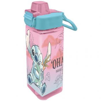 Cantimplora Cuadrada Stitch Disney 500ml - Licencia Oficial