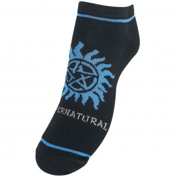 Supernatural Anti Possession Calcetines Negro/Azul
