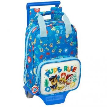 Mochila Escolar con Carro Safta Paw Patrol Pups Rule - Diseño Ergonómico, Amplio Espacio de Almacenamiento, Bolsillos Multifuncionales, Ideal para Niños de Diferentes Edades, Cómoda