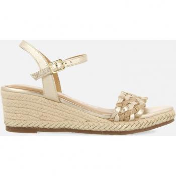 Sandalias de cuña Gioseppo Sunol de piel con pala trenzada bicolor