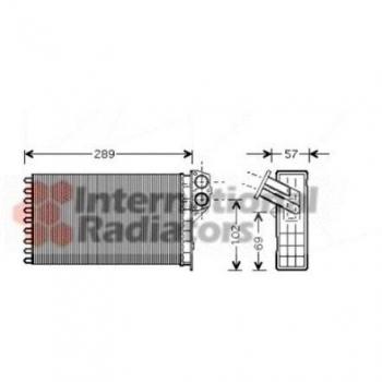 Van Wezel 40006226 interior Calefacción intercambiador de calor