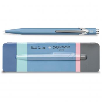 Boligrafo caran d'ache 849 edicion limitada paul smith azul cielo sky blue con estuche