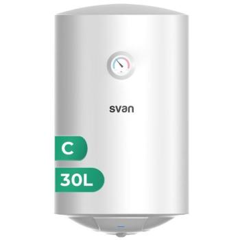 Termo Eléctrico Svan ST3001S 30L 1500W Vertical Blanco con Resistencia de Acero Inoxidable y Termostato Mecánico