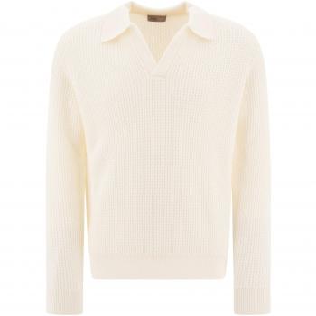 Herno Men's Polo Shirt in White | Size L | MPL0001UR701931000