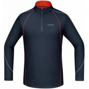 Gore Running Wear Essential Zip - Camiseta manga larga para hombre, color multicolor, talla L