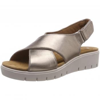 Clarks Un Karely Sun, Chanclas Mujer, Dorado