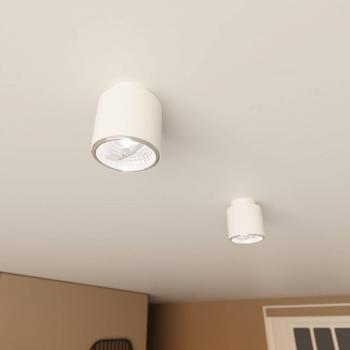 Plafón de techo Emibig Lighting Nano, blanco, 1 luz, metal, dimensiones h: 12 cm x l: 11 cm