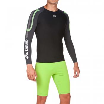 Arena Carbon Compression L Camiseta, Hombre, Black/Deep Grey, M