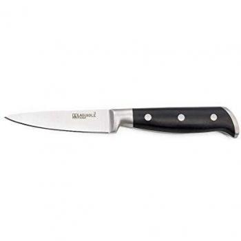 Cuchillo para frutas, 20,5 cm, color plateado y negro