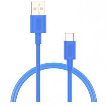 Cable USB-A a USB-C 3A 18W 1m Azul