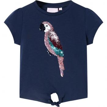 Camiseta infantil azul marino 104