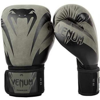 VENUM Impact Guantes de Boxeo, Adultos Unisex, Caqui Verde/Negro, 12 oz