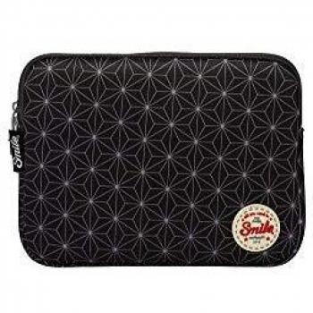 Smile - Neo NIPON - Funda Sleeve Neopreno para Portátil y Tablet hasta 10 Pulgadas. Bolsillo Principal Acolchado para Proteger el Dispositivo. Doble Cremallera de Cierre. Estampado: Geometric