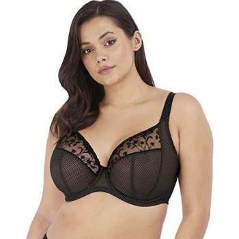 Elomi Charley Plunge Firm Bra - Black, G-N Cup, Wired Support