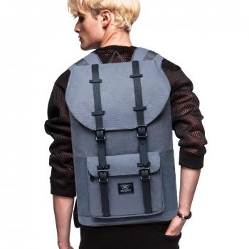 Mochila para portátil, Mochila de Viaje al Aire Libre Win•DF Bolso de Escuela Ligero Ligero con diseño de perforación para Hombres y Mujeres