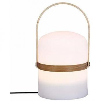 Lámpara de Exterior Atmosphera Kiara H26,5 cm Diseño Moderno Efecto Madera con Mango de Madera