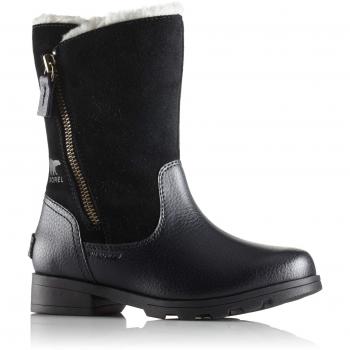 Sorel Youth Emelie Fold-Over, Botines para Niñas, Negro, Black 010, 32 EU