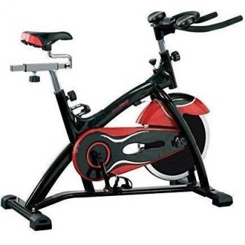 Fitness House PowerPro Bicicleta estática de Ciclismo, Unisex Adulto, Negro/Rojo, Talla Única