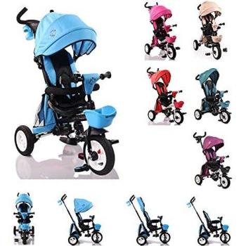 Triciclo Flexy Lux 3 en 1 Plegable con Gummireifen y Asiento Rotatorio