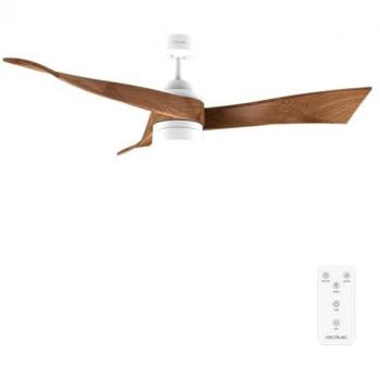 Ventilador de Techo Cecotec EnergySilence Aero 5280 Darkwood con Luz LED 40W, Motor DC, Mando a Distancia y Temporizador Programable - Diámetro 52