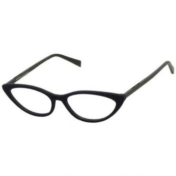 Italia Independent II 5569V 021.000 Men's Eyeglasses Black Size 52 - Blue Light Block Available