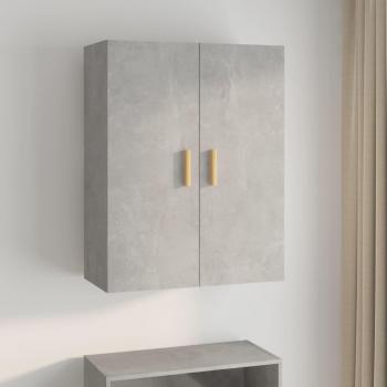 Armario colgante de pared gris hormigón 69,5x34x90 cm Mueble de Almacenaje de Salón Buffet para salón Armario Auxiliar Armario de Almacenamiento