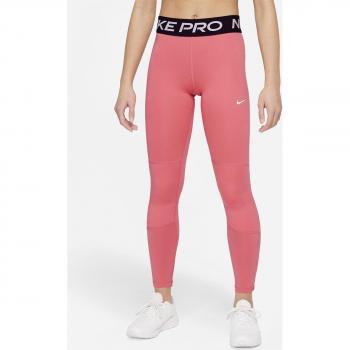 Nike Pro Kids' Tight Leggings, Coral, Size S