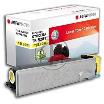 Tóner Agfaphoto APTK520YE, 4000 Páginas, Compatible con Kyocera FS-C5015N, Color Amarillo
