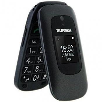 TELEFUNKEN TM250 - Teléfono móvil, Negro