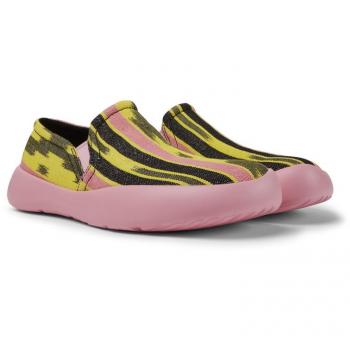 CAMPERLAB Peu Stadium Sneakers for Men - Yellow, Black, Pink, Size 46, Cotton Fabric
