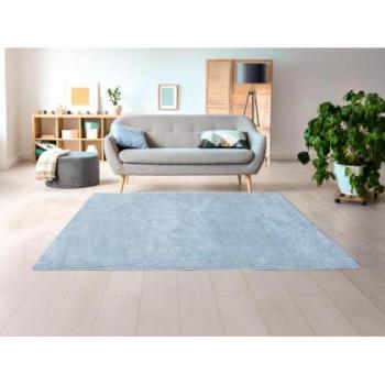 Alfombra Shaggy de Pelo Largo 200x300 cm Azul Claro - Milinio