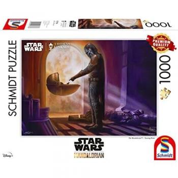 Puzzle Star Wars: The Mandalorian - Turning Point - 1000 piezas - Thomas Kinkade Studios - Disney Dreams Collection - Multicolor