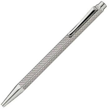Caran D'ache Ecridor Cubrik - Bolígrafo retráctil, acabado plateado y revestido de paladio