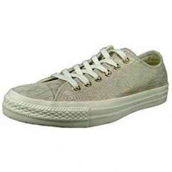 Converse CTAS Ox, Zapatillas de Deporte para Mujer, Metallic Egret 281, 40 EU