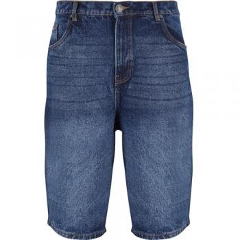Pantalones Cortos de Denim Pesado para Hombre 90's Azul Oscuro Lavado