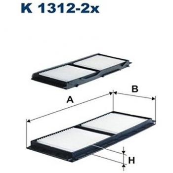 Filtron K1312-2x Calefacción para Automóviles