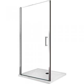 Puerta de Ducha Abatible Reversible en Nicho de Vidrio 8 mm Easy-Clean H 200 cm Ajustable 79-83 cm