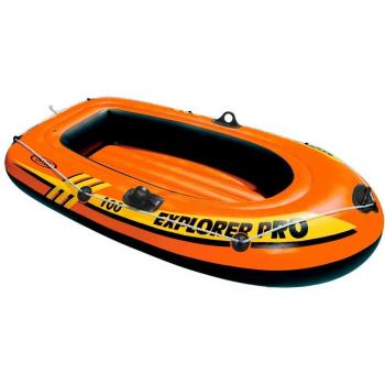 Barca hinchable intex explorer pro 100 - 160x94x29 cm, Color Naranja