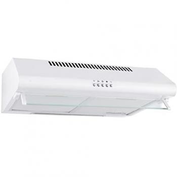 Campana Extractora Standard Blanca 60 cm, 2 Motores de 60 W, 3 Niveles de Potencia, Clase Energética C