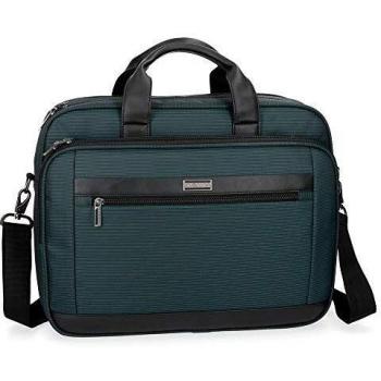 Movom Business Maletín Doble Compartimento Adaptable para Portátil 15,6 Azul 40x32x13 cms Poliéster