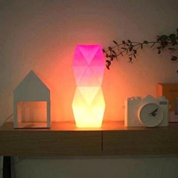 TUNA PAPER - Lampe à poser en papier design rose orange Tower Lamp Tuna Paper