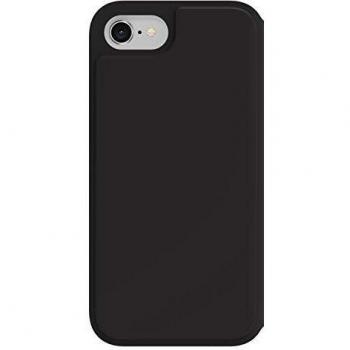 Funda Protectora OtterBox Strada Via para iPhone 7/8/SE 2.ª gen/SE 3.ª gen, Resistente a Golpes, con Tapa Folio y Ranura para Tarjetas, Certificada Militar Anticaídas, Color Negro