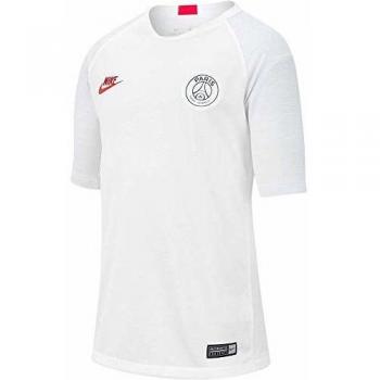 Nike PSG Y Nk BRT Strk Top SS Camiseta, Unisex niños, White/Pure Platinum/University Red, S