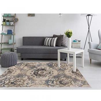 Homemania AKC-23841 - Alfombra Estampada Sun 2 Estampada, Moderna, Multicolor de Tela, 160 x 230 cm