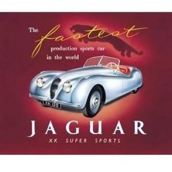 Jaguar XKSS acero imán para nevera