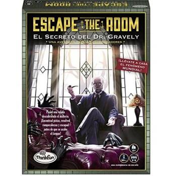 ThinkFun 76311, Escape The Room: Dr. Gravely, Juego de mesa, Versión en Español, 3-8 Jugadores, Edad Recomendada 13+