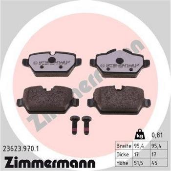 Pastillas de freno ZIMMERMANN 23623.970.1