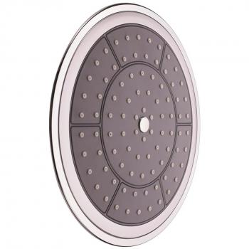 Ducha fija AUXERRE cromada SCHÜTTE con diseño moderno, acabado en cromo brillante, fácil instalación, material resistente a la corrosión y compatible con sistemas de ducha estándar